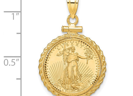 14k Yellow Gold Pendants Style C8195D - Classique Jewelry Inc.