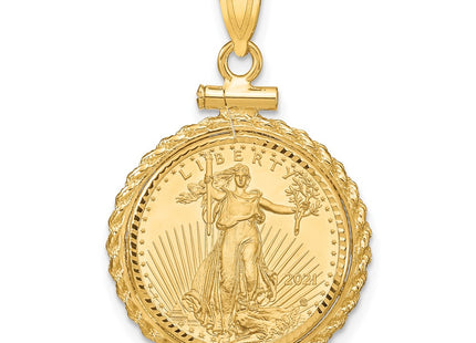 14k Yellow Gold Pendants Style C8195D - Classique Jewelry Inc.