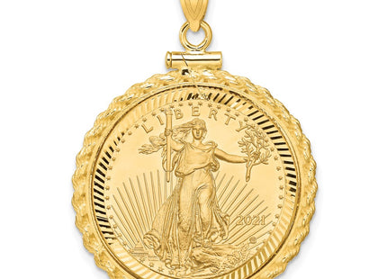 14k Yellow Gold Pendants Style C8195D - Classique Jewelry Inc.