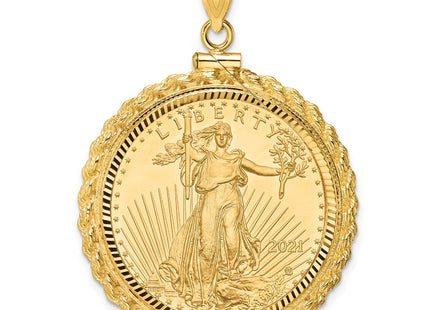 14k Yellow Gold Pendants Style C8195D - Classique Jewelry Inc.