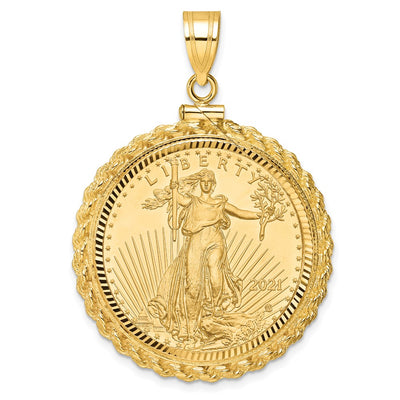 14K yellow gold pendant