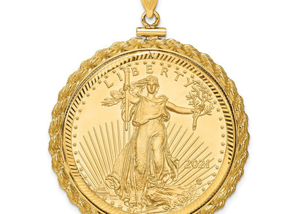 14k Yellow Gold Pendants Style C8195D - Classique Jewelry Inc.