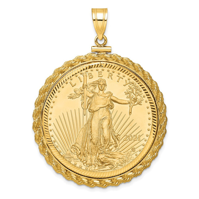 14k Yellow Gold Pendants Style C8195D - Classique Jewelry Inc.