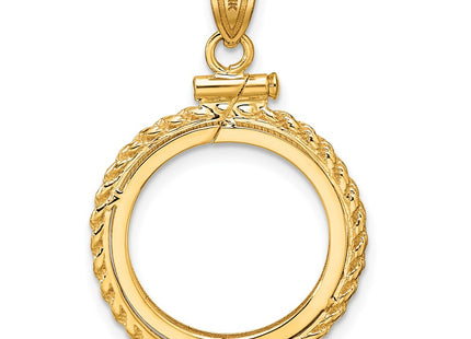 14K gold pendant, another view
