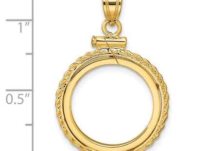 14K gold pendant, further view