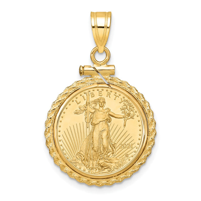 14k Yellow Gold Pendants Style C8195 - Classique Jewelry Inc.
