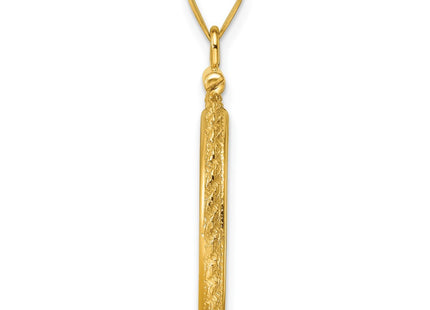 14K gold pendant, alternate view