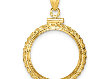 14K gold pendant, another view