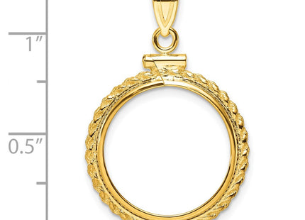 14K gold pendant, further view