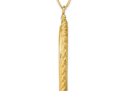14K gold pendant, alternate view
