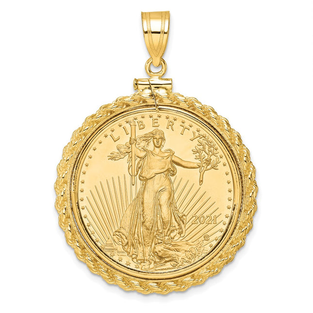 14k Yellow Gold Pendants Style C8195 - Classique Jewelry Inc.