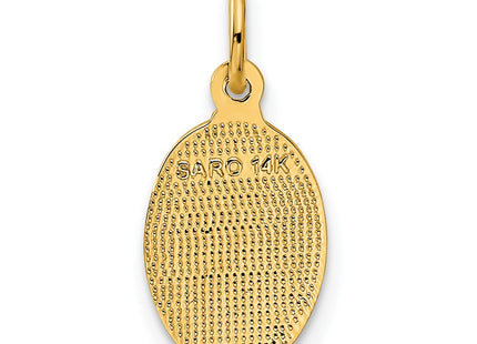 14K gold charm, another view