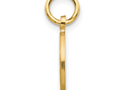 14K gold star charm, alternate view
