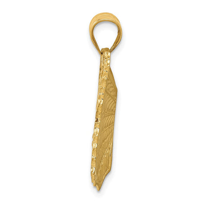 14K Butterfly Charm, 13 x 13mm