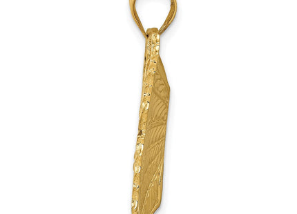14K gold butterfly charm, alternate view