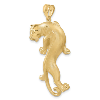 14K Panther Pendant, 56 x 28mm
