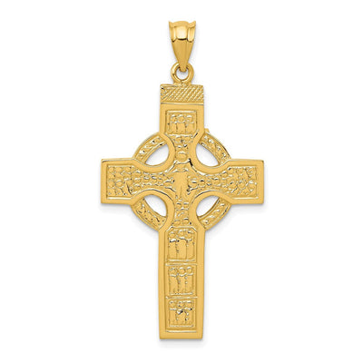 14K gold cross pendant