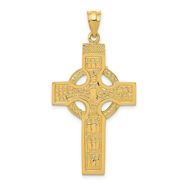 14K gold cross pendant