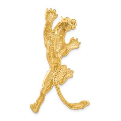 14K Panther Pendant, 53 x 29mm