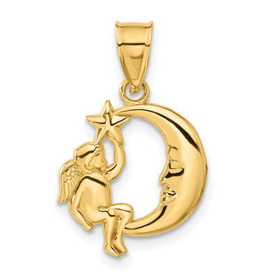 14K gold star pendant