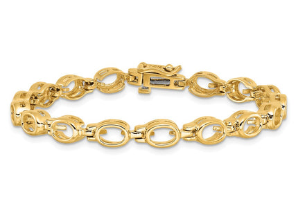 14k Yellow Gold Bracelets Style CB698 - Classique Jewelry Inc.