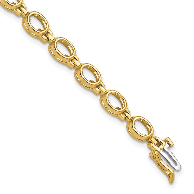 14k Yellow Gold Bracelets Style CB698 - Classique Jewelry Inc.