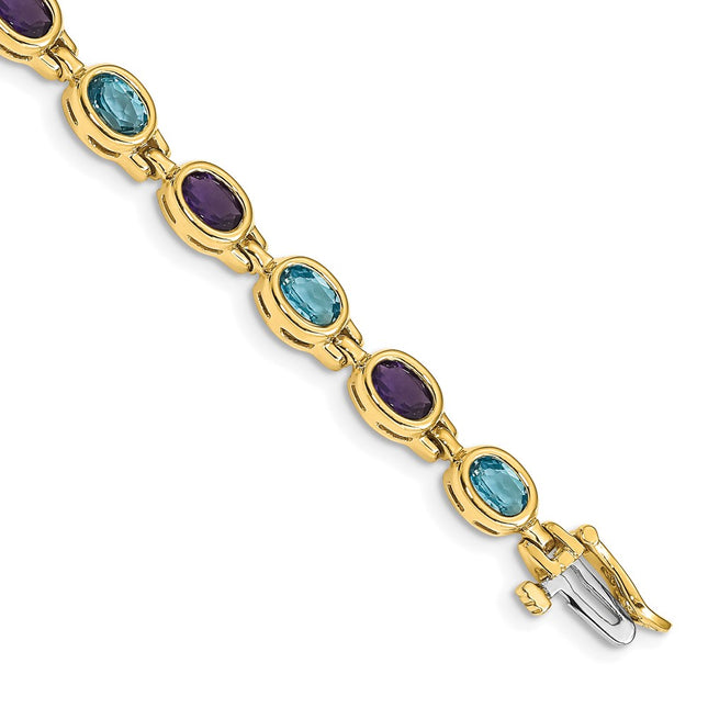 14k Yellow Gold Bracelets Style CB698AM - Classique Jewelry Inc.