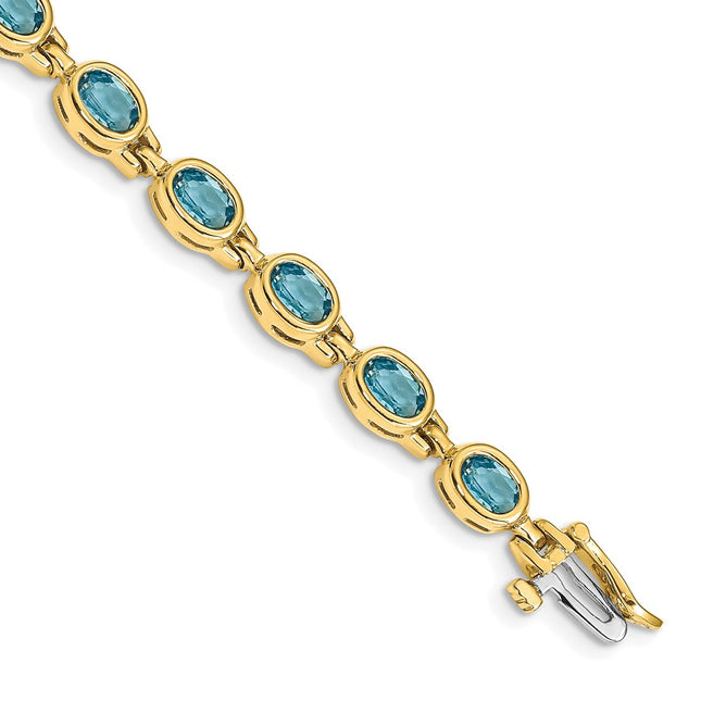 14k Yellow Gold Bracelets Style CB698BT - Classique Jewelry Inc.