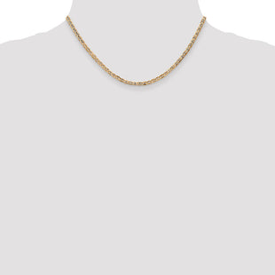 14K Concave Anchor with Lobster Clasp Chain (Style CCA080-16)