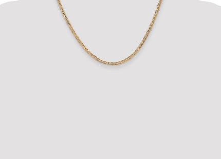 14K Concave Anchor with Lobster Clasp Chain (Style CCA080-18)