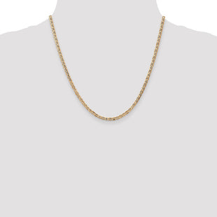 14K Concave Anchor with Lobster Clasp Chain (Style CCA080-20)