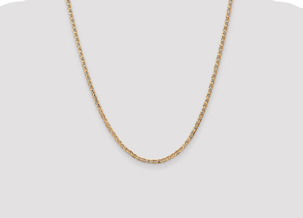 14K Concave Anchor with Lobster Clasp Chain (Style CCA080-22)