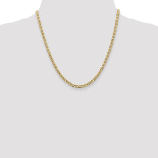 14K Concave Anchor with Lobster Clasp Chain (Style CCA100-20)
