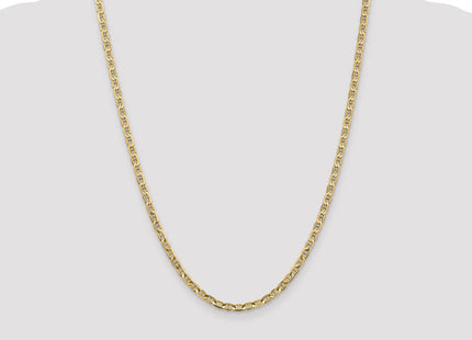 14K Concave Anchor with Lobster Clasp Chain (Style CCA100-24)