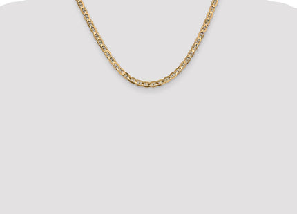 14K Concave Anchor with Lobster Clasp Chain (Style CCA120-18)