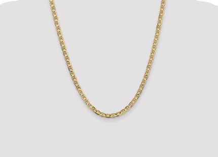 14K Concave Anchor with Lobster Clasp Chain (Style CCA120-22)