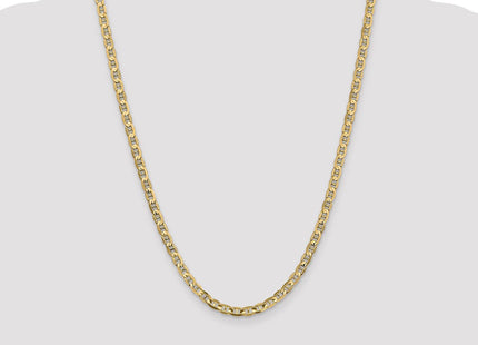 14K Concave Anchor with Lobster Clasp Chain (Style CCA120-24)