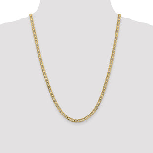 14K Concave Anchor with Lobster Clasp Chain (Style CCA120-24)