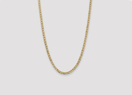 14K Concave Anchor with Lobster Clasp Chain (Style CCA120-26)