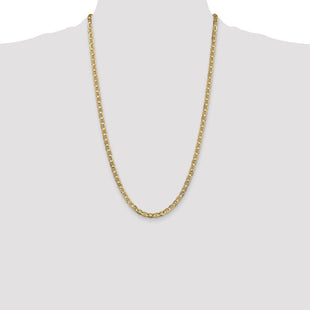 14K Concave Anchor with Lobster Clasp Chain (Style CCA120-26)