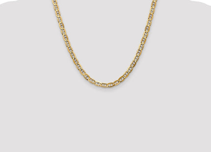 14K Concave Anchor with Lobster Clasp Chain (Style CCA140-20)