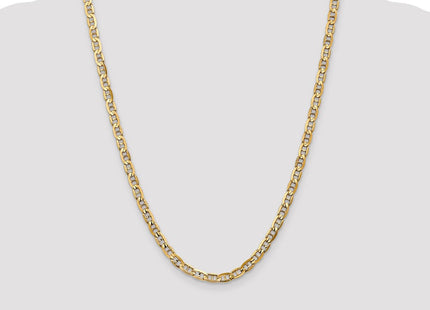 14K Concave Anchor with Lobster Clasp Chain (Style CCA140-24)