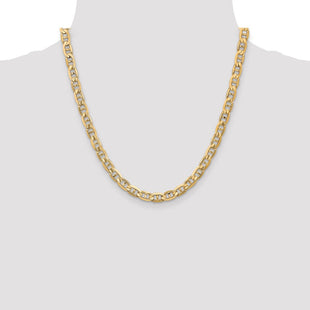 14K Concave Anchor with Lobster Clasp Chain (Style CCA160-20)