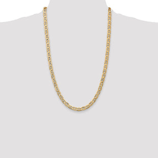 14K Concave Anchor with Lobster Clasp Chain (Style CCA160-26)