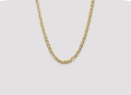14K Concave Anchor with Lobster Clasp Chain (Style CCA180-24)