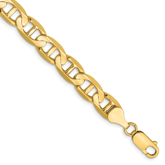 14k Concave Anchor Chain