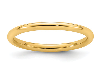 14K yellow gold band, further view