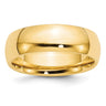 14k Yellow Gold Standard Weight Comfort Fit Wedding Band Size 7