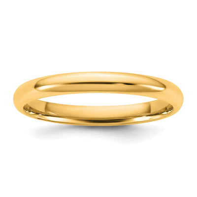 14K Yellow Gold Lightweight Comfort Fit Band