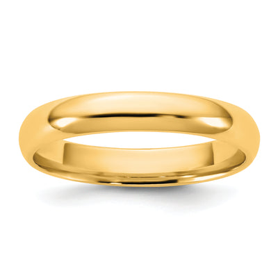 14K Yellow Gold Lightweight Comfort Fit Band